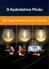 V. Ampul Şeklinde Şarjlı Lamba Elde Taşınabilir Ve Asılabilir Kamp Feneri - Çadır, Piknik Ve Doğa Için Ideal