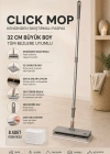 MİSS CLEAN ( 8 Adet Yedek Bezli ) 32 Cm Büyük Boy Tüm Bezlere Uyumlu Click Mop Kendinden Sıkıştırmalı Paspas