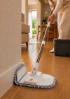 Missclean ( 1 Yedek Bez Hediyeli )Temiz Su ile Kirli Suyu Ayıran Otomatik Temizlik Seti Profesyonel Mop Paspas