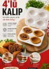 K. İçli Köfte Kalıbı Aparatı 4lü Pratik İçli Köfte Kalıbı