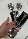 K. Gümüş Paslanmaz Çelik Servis Sunum Kaşığı 21 Cm Metal Kaşık