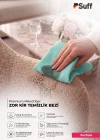 KK. Suff Fuchsie Mikrofiber Zor Kir Temizlik Bezi Geniş Alan Banyo Lavabo ve Armatür Temizlik Bezi 40x40 CM