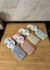 KK. Saç Fırçası Kare 3D Tarak Soft Renkli