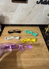 KK. LED Işıklı Kitap Okuma Gözlüğü, Renkli Çerçeve, Çift LED Ayrı Ayrı Eller Serbest Aydınlatma