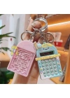 8 Haneli Ekran Anahtarlık Kawaii  Taşınabilir Hesap Makinesi