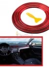 Araba Oto Trim Dekorasyon Şeridi Kauçuk Elastik Kolay Kurulum 5 metre Şerit Bant