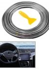 Araba Oto Trim Dekorasyon Şeridi Kauçuk Elastik Kolay Kurulum 5 metre Şerit Bant