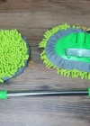Çok Fonksiyonlu 2 In 1 Mikrofiber Araba Yıkama Fırçası Teleskopik Uzun Saplı Detay Fırçası Oto Mopu