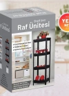 DEKORATİF DEMONTE 4 KATLI ÇOK AMAÇLI BANYO VE MUTFAK RAF