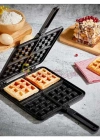 Döküm Kare Waffle Tava 