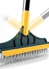 Döner Başlıklı Üçgen Sert Uçlu Zemin Köşe Temizleme Fırçası