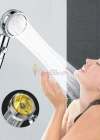 Duş Başlığı Turbo Pervaneli Serinletici Tasarım Start Stop Tuşu Duş Başlığı 360 Derece Döner