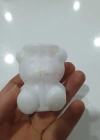 Figürlü Mini Sevimli Ayı Şeklinde Silikoz Buz Kalıbı - Sunum Kahve Buzluk- Mumluk