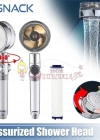 Filtreli Yüksek Basınçlı Pervaneli Duş Başlığı