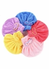 Fiyonklu Saç Kurulama Bonesi Lastikli Bukle Havlu Saç Bonesi