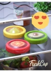FreshCap Meyve Sebze Soğan Limon ve Domates Saklama Kabı Esnek ve Yeniden Kullanılabilir ( 3 Adet )