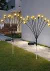 Güneş Enerjili Beyaz / SARI Bahçe Aydınlatma 6 Ledli Şık Dekoratif Solar Bahçe Lambası