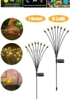 Güneş Enerjili Beyaz / SARI Bahçe Aydınlatma 6 Ledli Şık Dekoratif Solar Bahçe Lambası