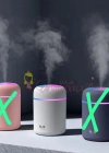 H2O Humidifier 300 ml Ulrasonik Hava Nemlendirici Buhar Makinesi ve Aroma Difüzörü
