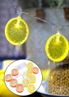 Limon Dilimi Şeklinde Dekoratif Dolama Led Aydınlatma