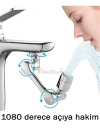 Musluk Başlığı 1080 Derece Dönebilen 2 Fonksiyonlu krom kaplama Musluk Ucu Filtresi