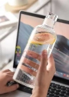 Sağlıklı Cam Su Şişesi 750ml Motivasyonlu Sızdırmaz Matara Suluk Borosilikat Cam