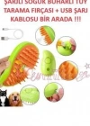Şarjlı Soğuk Buharlı Kedi Köpek Fırçası Tarağı