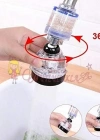 Şeffaf 3 Fonksiyonlu (filtreli) 360 Derece Döner Musluk Başlığı Musluk Ucu Aparatı