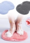 Silikon Fırçalı Banyo Masaj Matı ve Ayaklar için Topuk Masaj Paspası