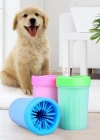 Silikon Jel Fırçalı Kedi Köpek Pati Ayak Yıkama Temizleme Kovası (Küçük)