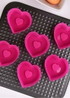 SİLİKON KALP MİNİ KEK KALIBI