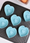 SİLİKON KALP MİNİ KEK KALIBI