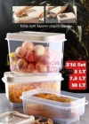 Soft Chef Multi Box 5+7,5+10 Lt 3lü Saklama Kabı Krem /Antrasit