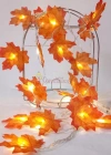 Sonbahar Konseptli Dekoratif Yaprak Desenli Şerit Led