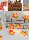 Sonbahar Konseptli Dekoratif Yaprak Desenli Şerit Led