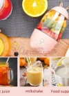 Tavşan Model Taşınabilir USB Şarj Edilebilir Meyve Blender Mikser