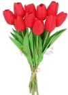 Yapay 10lu Islak Lale Buketi Gerçek Dokulu