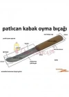 Yöresel Oyacak Sebze Eğik uçlu Oyma Bıçağı