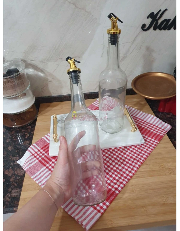 1 LİTRE CAM ŞİŞE ( 2 Adet )