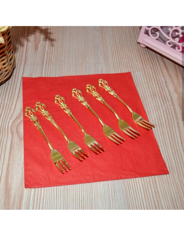 12Lİ LÜKS GOLD / GÜMÜŞ MEYVE ÇATALI