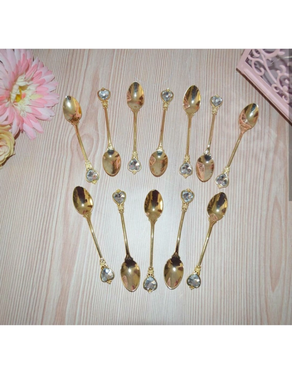 12Lİ LÜKS TAŞLI ÇAY KAŞIĞI