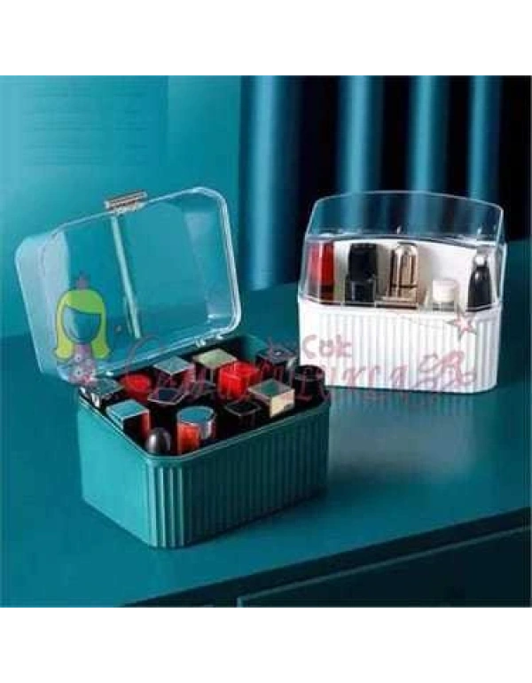 15 Gözlü - Düz Ruj Oje Kutusu Makyaj Organizeri