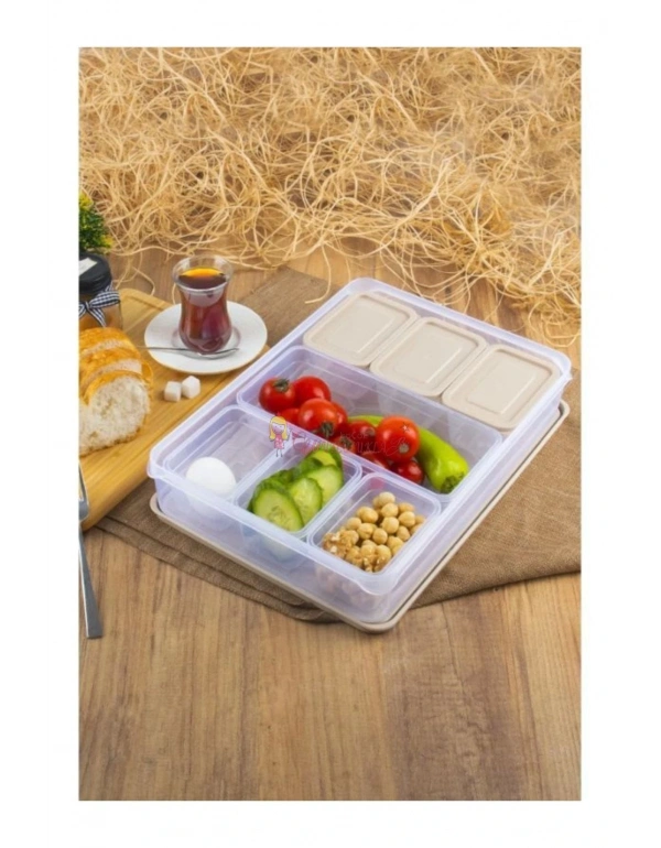 16 Parça Kapaklı Saklama Seti Kahvaltılık