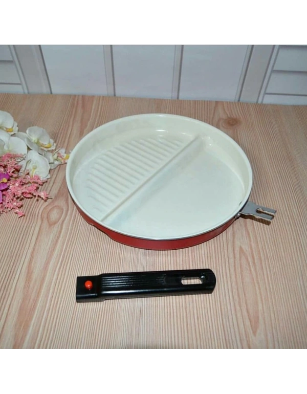 2 BÖLMELİ YUVARLAK SERAMİK TAVA