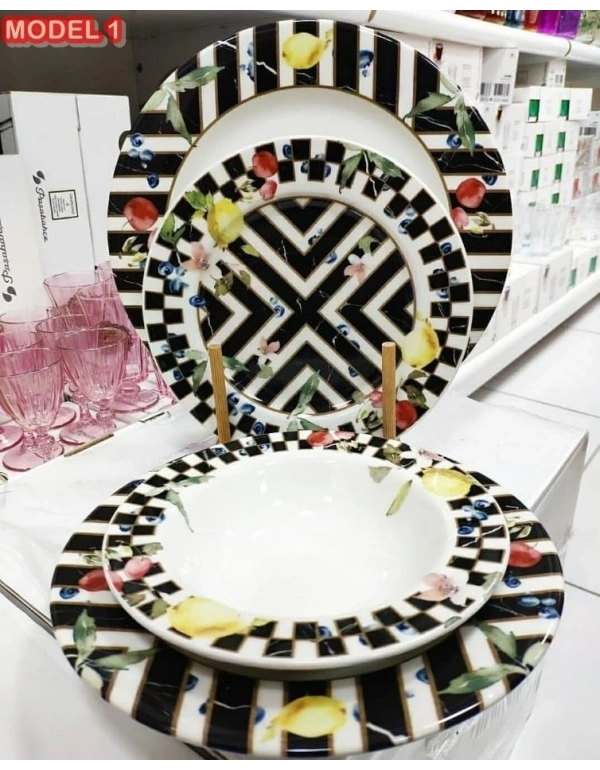 24 PARÇA PORSELEN YEMEK TAKIMI ( 1.SINIF )