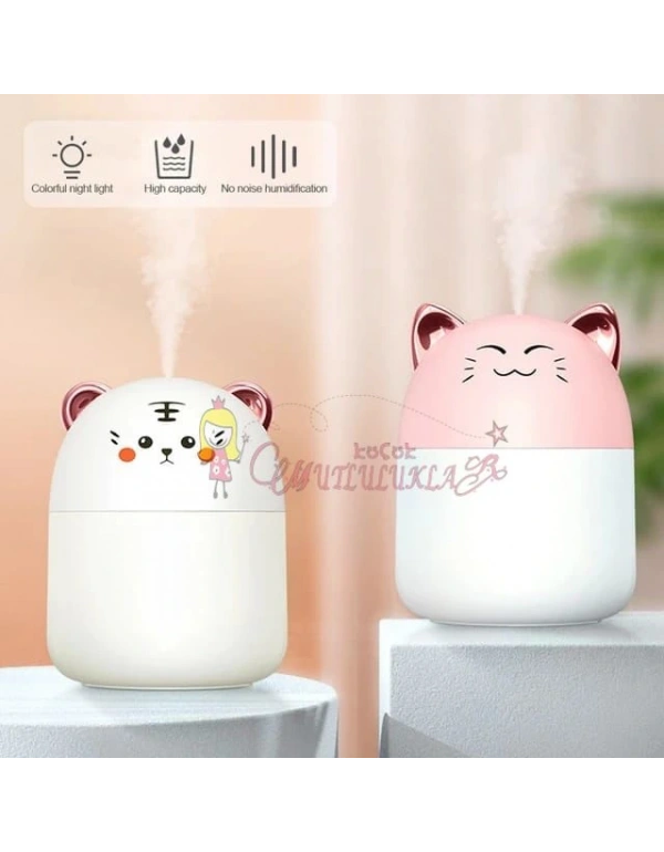 250ml Kapasiteli Soğuk Sis Aroma Difüzör Ev Yatak Odası Nemlendirici ile Yeni Masaüstü Nemlendirici