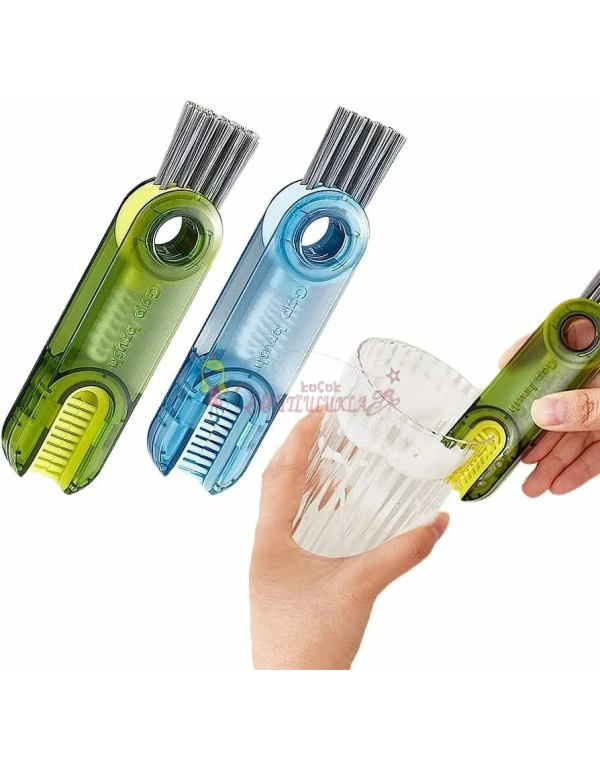 3 Fonksiyonlu Çok Amaçlı Bardak Pipet Temizleme Fırçası