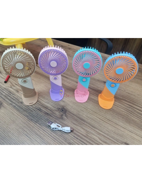 3 kademeli Fan Soğutucu Mini Vantilatör Serinletici Taşınabilir Şarjlı Masa Üstü Sessiz Standlı