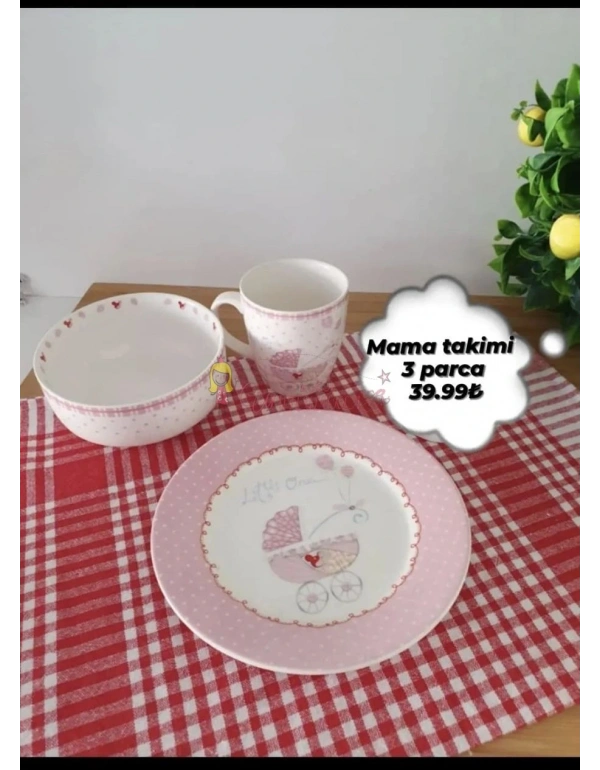 3 PARÇA MAMA SETİ