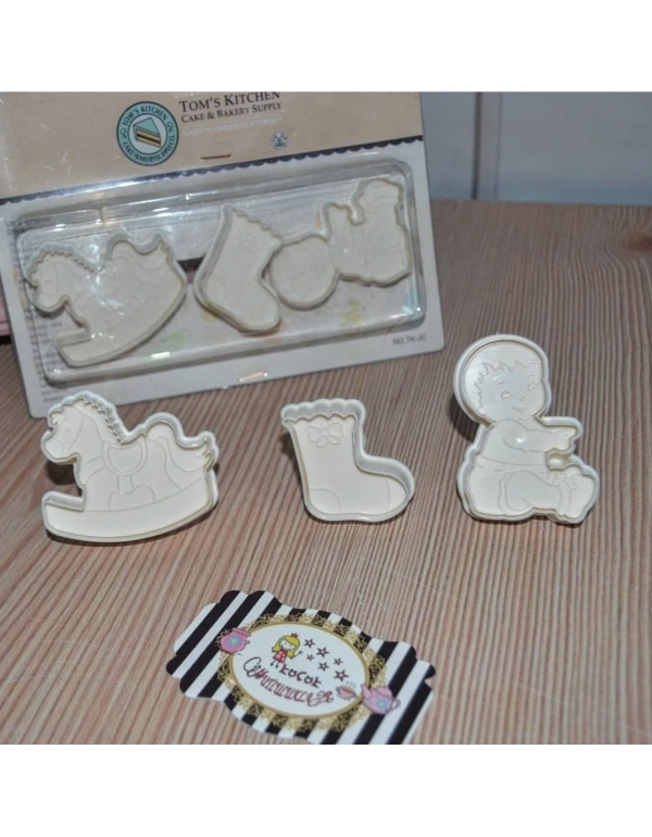 3LU BEBEK FİGÜRLÜ KURABİYE DAMGASI